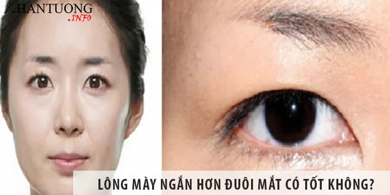 Lông mày ngắn hơn đuôi mắt có tốt không? Lông mày ngắn hơn đuôi mắt có tốt không?
