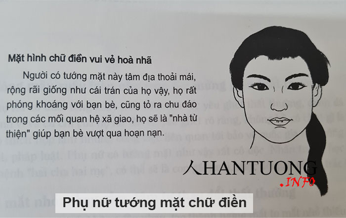 Tướng mặt cô gái dễ được mọi người có thiện cảm được yêu mến 2 Tướng mặt phụ nữ chữ điền
