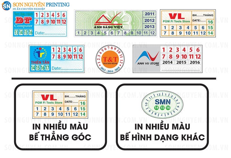 In tem bảo hành tại Sơn Nguyên SNP In tem bảo hành tại Sơn Nguyên SNP
