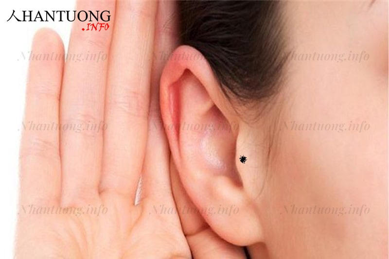 Nốt ruồi nằm trong mấu tai nữ giới Nốt ruồi nằm trong mấu tai nữ giới